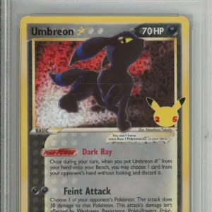 Pokemon Graded: Umbreon Gold Star 17/17 Celebrations Classic Collection (2021) Holo PSA 10