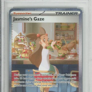 Pokemon Graded: Jasmine's Gaze 245/191 Surging Sparks (2024) SIR Holo PSA 10