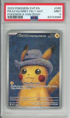 Pokemon Graded: Pikachu with Grey Felt Hat #85 Van Gogh Promo (2023) PSA 9