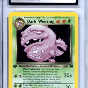 Pokemon Graded: Dark Weezing 1st Edition 14/82 Team Rocket (2000) Holo CGC 9