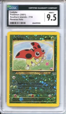 Pokemon Graded: Ledyba 7/18 Southern Islands (2021) Reverse Holo CGC 9.5