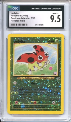Pokemon Graded: Ledyba 7/18 Southern Islands (2021) Reverse Holo CGC 9.5
