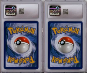 Alternative view of Pokemon Graded: Pikachu #25 & Eevee #131 Pokemon Together Stamp Set Of 2 CGC 9