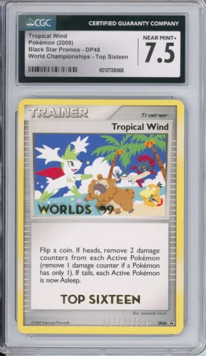 Pokemon Graded: Tropical Wind #DP48 Black Star Promo World Championships Top Sixteen CGC 7.5